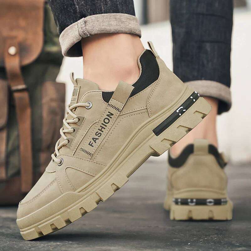 Men's sports shoes new casual fashion light versatile four seasons anti slip wear-resistant soft soled comfortable running shoes
