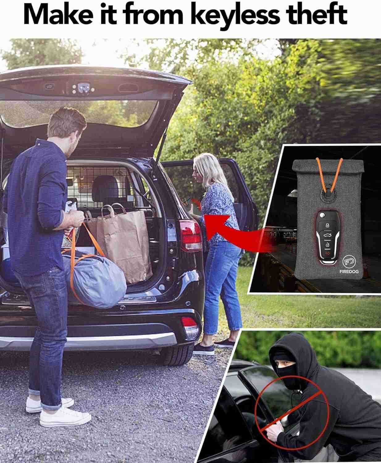 Faraday Pouch for Car Keys and Smartphone Key Signal Blocking Bag Cell Phone Keyless Entry Fob Signal Blocking Bag Z250910