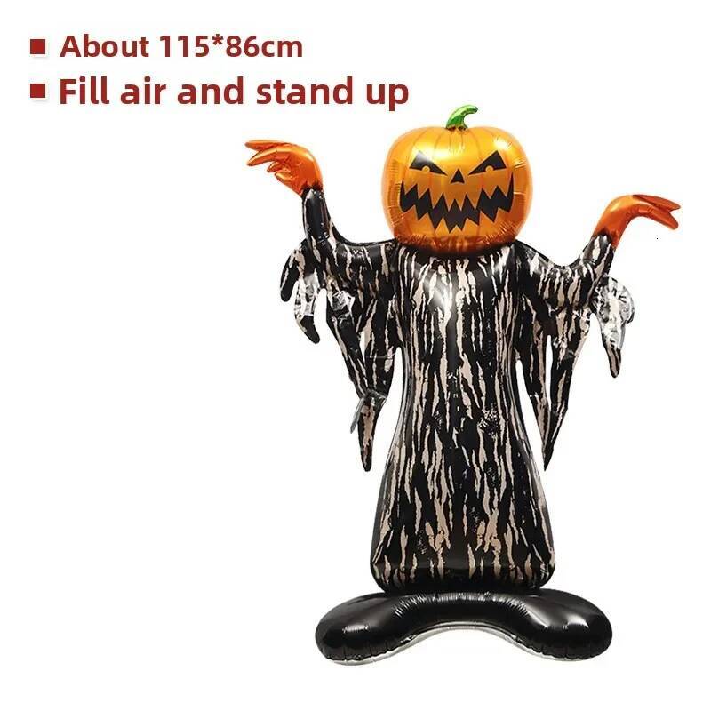 Foil Balloon Festival Terror Head Pumpkin Mummy Halloween Party Decoration Supplies Balloons Ghost Toys