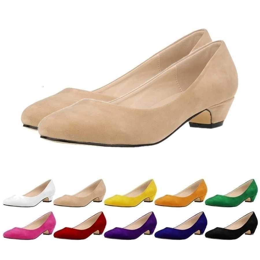 LOSLANDIFEN Women Pumps Nude Shallow Mouth Female Shoes Fashion Office Work Wedding Party Shoes Ladies Low High Heels Woman W250910