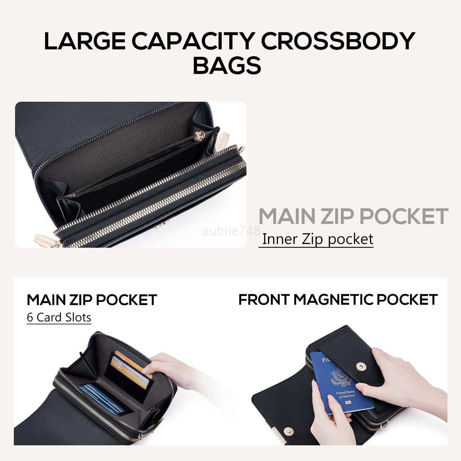 Small Crossbody Bag for WomenCell Phone Purse Womens Shoulder Handbags Wallet Purse with CARD SlotsZ250910