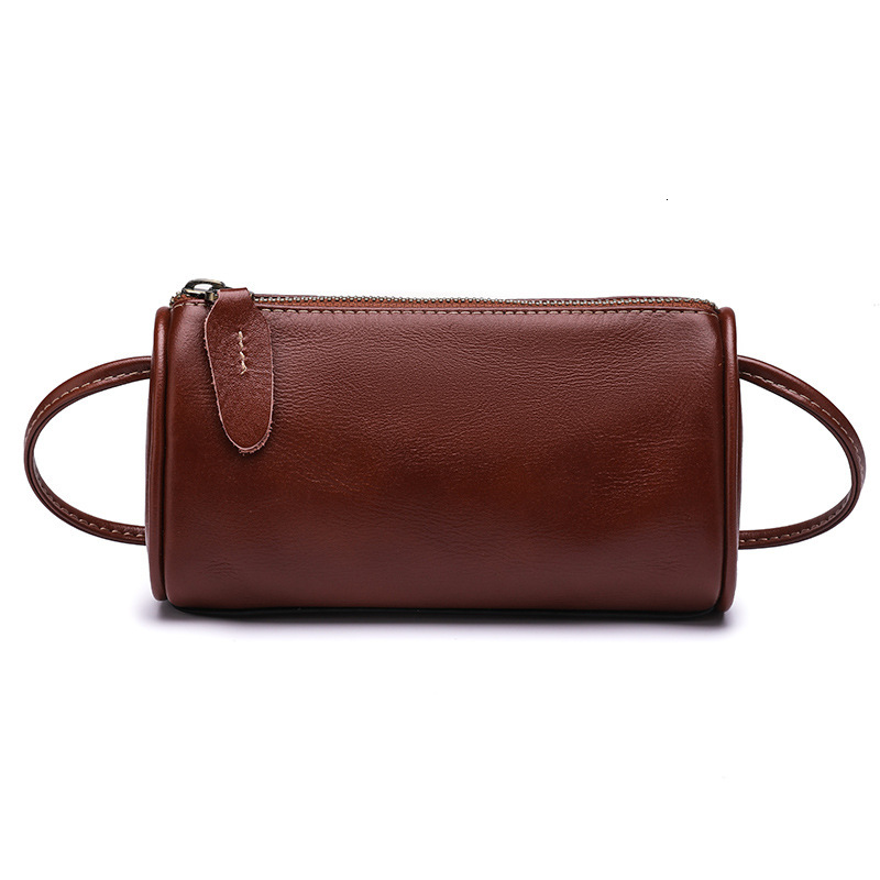 Free shipping designer Women New Genuine Leather Bag Solid Color Vintage Phone Bag Shoulder Bag Crossbody Bag Women Vintage Pillow Small Bag