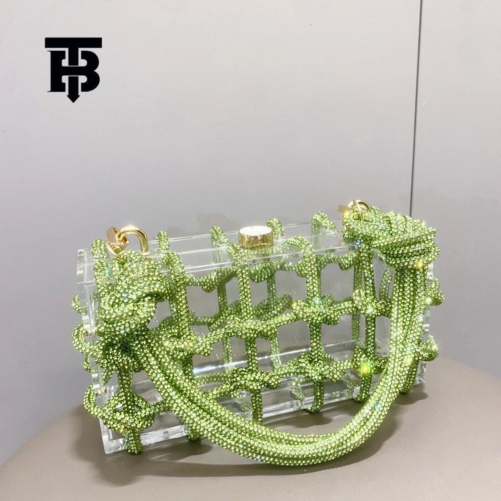 TB BHULAMTE sier crystal handcrafted evening bags women's wallets and handbags luxurious and fashionable banquet designer bags simple and versati