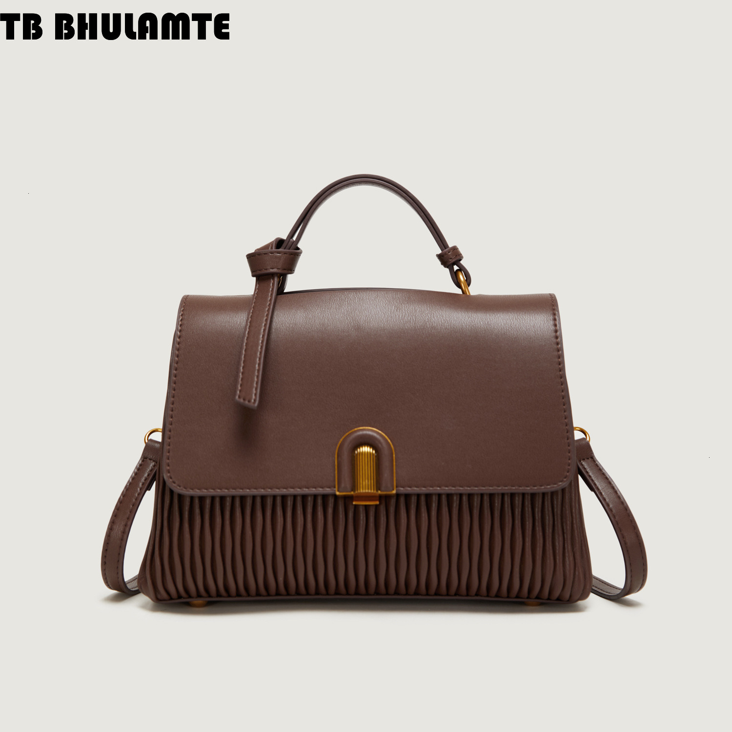 Free Shipping Designer Bag Single Shoulder Bag For Women Fashionable Pleated Large Capacity Handbag Elegant Soft Leather Commuter Luxury Bag Crossbody