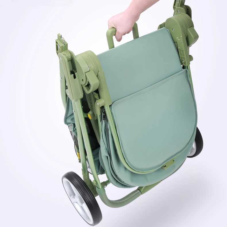 2 In 1 Portable Multifunctional Baby Stroller High Landscape Pram Carriage Basket Baby Carriage Baby Stroller 0 To 3 Years W250910