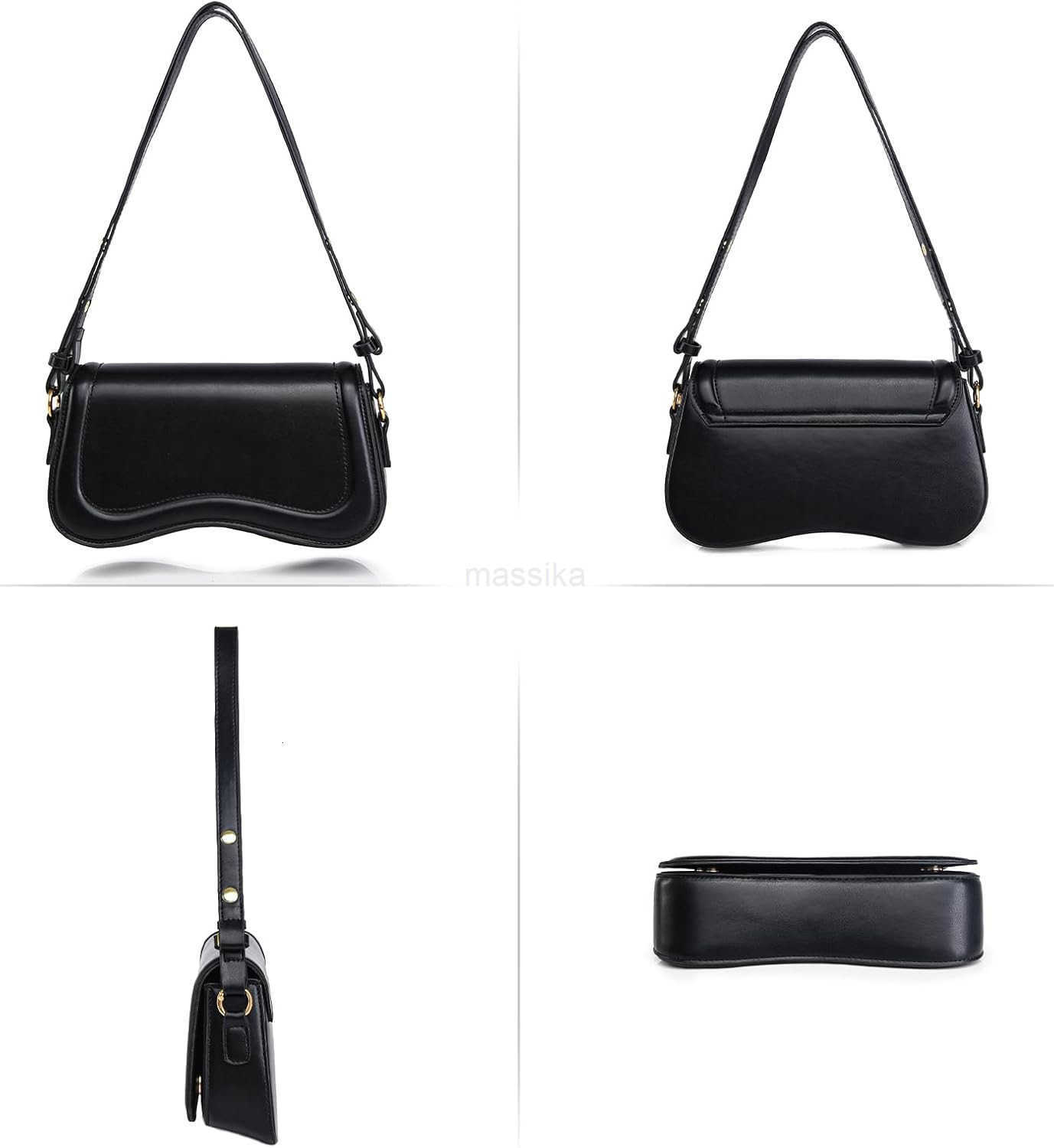 PU Leather Tote Bag for Women with 2 Removable Straps and Zipper Closure M250909