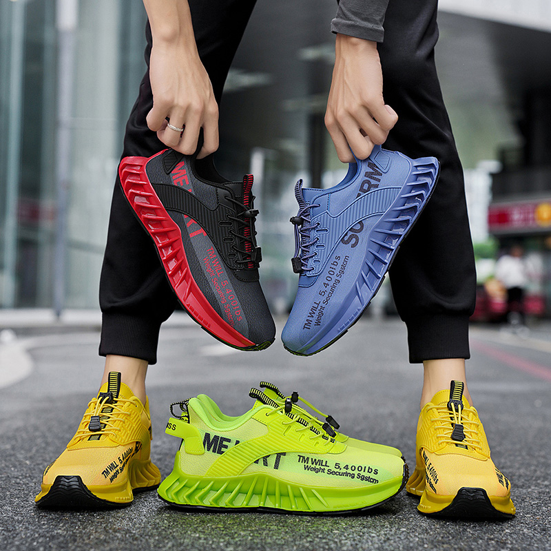 mens lightweight breathable sporty blade sneakers