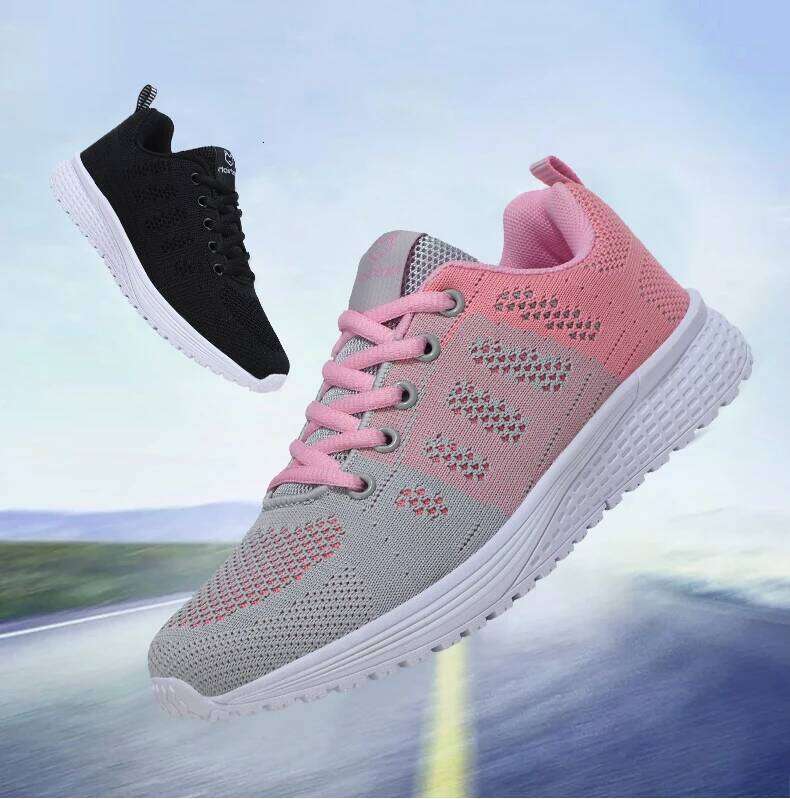 New Sneakers Women Casual Shoes Fashion Breathable Walking Mesh Flat Shoes Women 2024 Tenis Feminino White Ladies sports Shoes