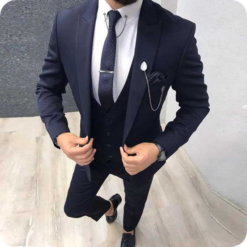 Elegant Mens suit Threepiece Fashion Ball Party Mens suit Top vest pants W250910