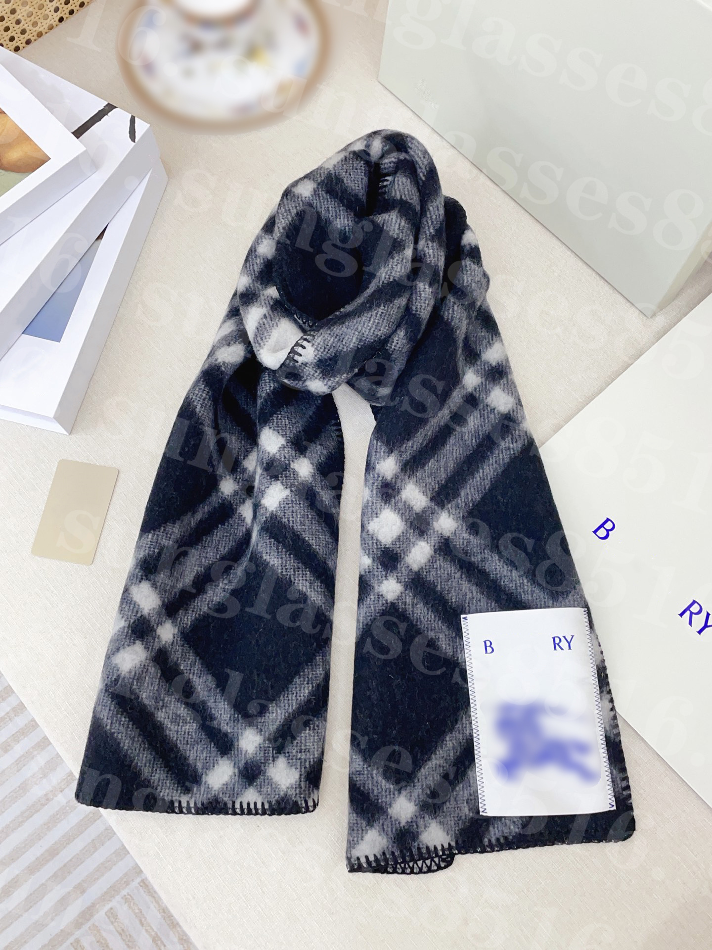 Designer scarf for women classic scarf winter cashmere blend large scraf warm letter cashmere scarf 180*30cm comfortable luxe scraves