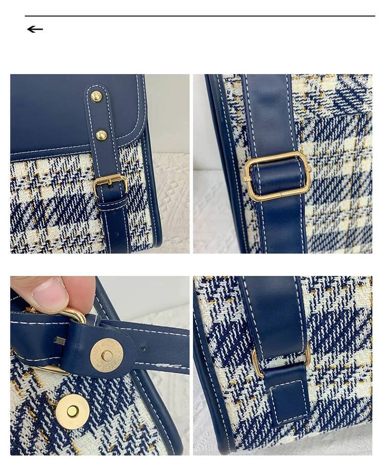 Preppy style Student schoolbag wool women backpack big capacity Brand design female shoulder ladies bagpack Travel bag black high-quality