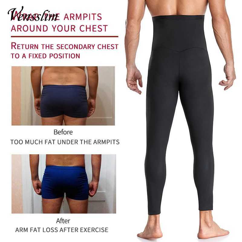 Vensslim Sweat Waist Lings Slimming Weight Loss Men Body Shaper Thermo Sauna Pants Workout Gym Compression Shorts W250910
