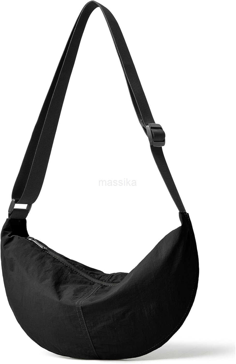 Nylon Crossbody Bag For Women Men Casual Lightweight Crescent Shoulder Hobo Purse With Wide Adjustable Strap M250910