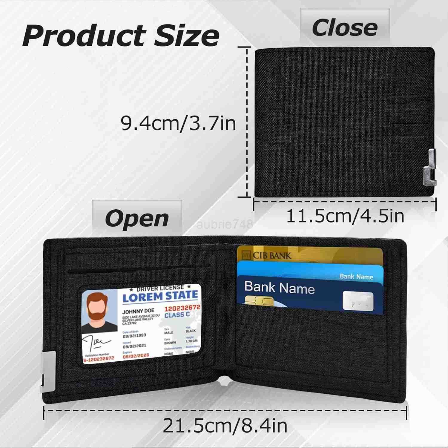 Mens Slim Wallet Denim Fabric Mens Wallet Minimalist Wallet for Men Mens Bifold Wallet Small Wallet for Teen Boys Portable CARD Wallet for Work Shoppi