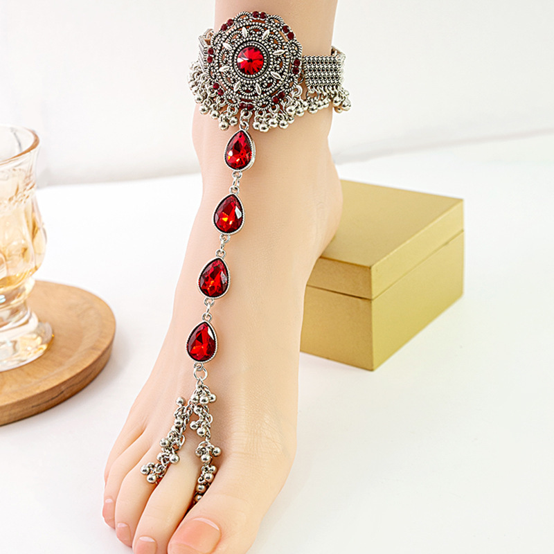 SexyJewelry Elegant Unisex Round Anklet: Distinctive Tribal-Inspired Charm for Your Feet Trendy Single Piece Beaded Anklets Timeless Boho Chic Accesso