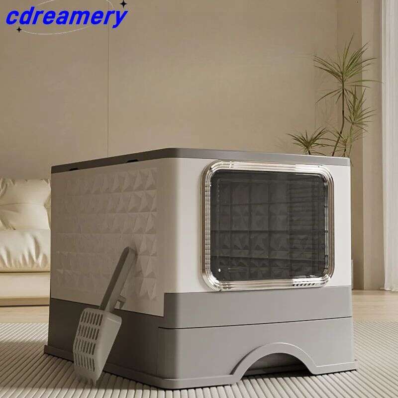 designer brand Litter Box Oversized Drawer Type Splash proof Fully Enclosed Cat Pet Supplies