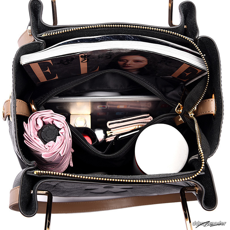 Handbag For Women Cross-Border Hot-Selling New Model High-End Fashion Emed Tote Large Designer Capacity Mother-Daughter Bucket Bag ddmywonder ddmywond