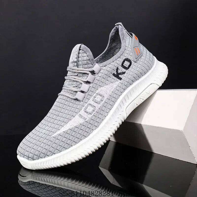 Breathable Mesh Sneakers Comfortable Casu al Sport Shoes Fashion Shoes Lightweight Deodorant Ou tdoors Shoes Plus Size 39-44