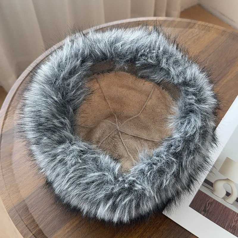 Mongolian Hat Winter Plush Faux Fur Ear Fl Hat Plush Warm Thermal Ear Protection for Women Men Cold Weather Winter Couple CsXJ250910