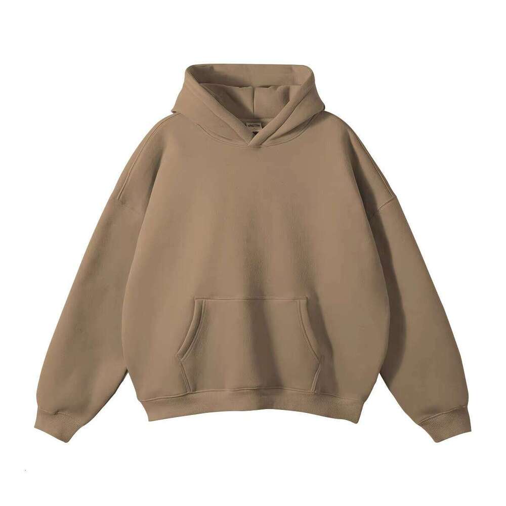 380 GSM Cotton Polyester Solid Blanket Oversized Embroidered Cut Blank Hoodie