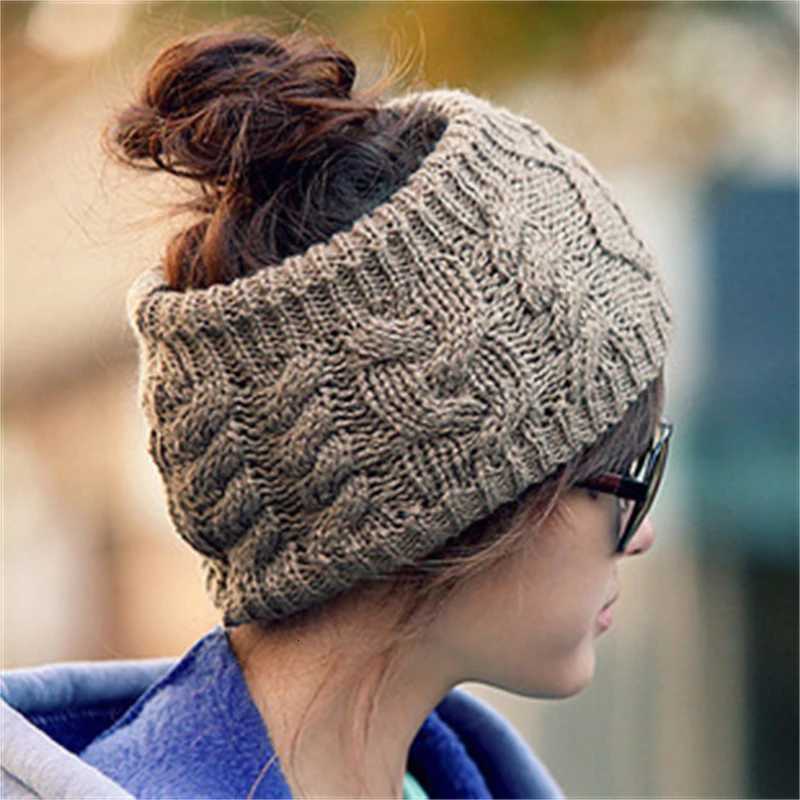 s wen Knitted hat wens band autumnwinter keep warm beanie fashion hairpin gorros ski mask outdoor band beanie G250910