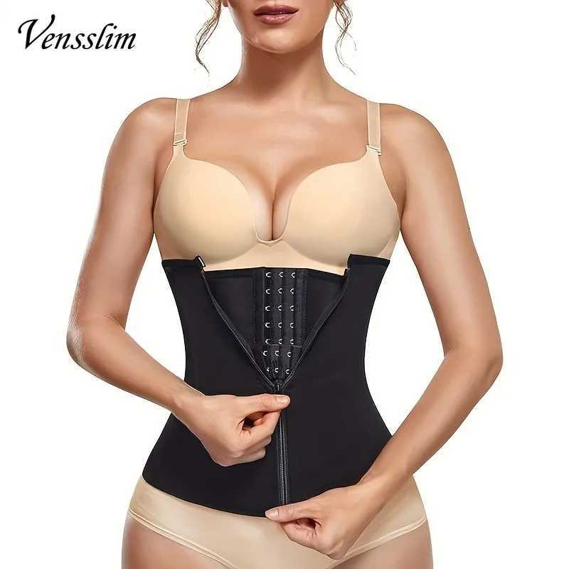 Vensslim Waist Tummy Control Wrap Women Zipper Slimming Girdle Body Shaper Belt Hpt Thermo Neoprene Sauna Sweat Cincher W250910