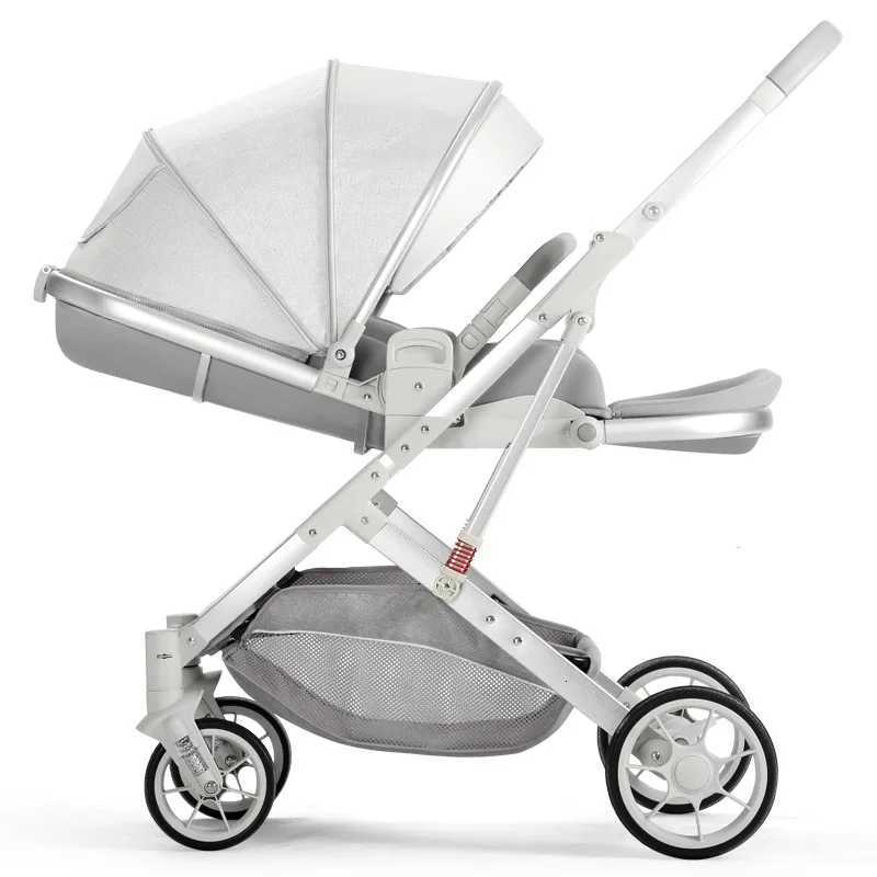 2025 New Sle High View Baby Stroller Can Sit or Lie Down Twoway Lightweight and Foldable Baby Newborn Stroller W250910