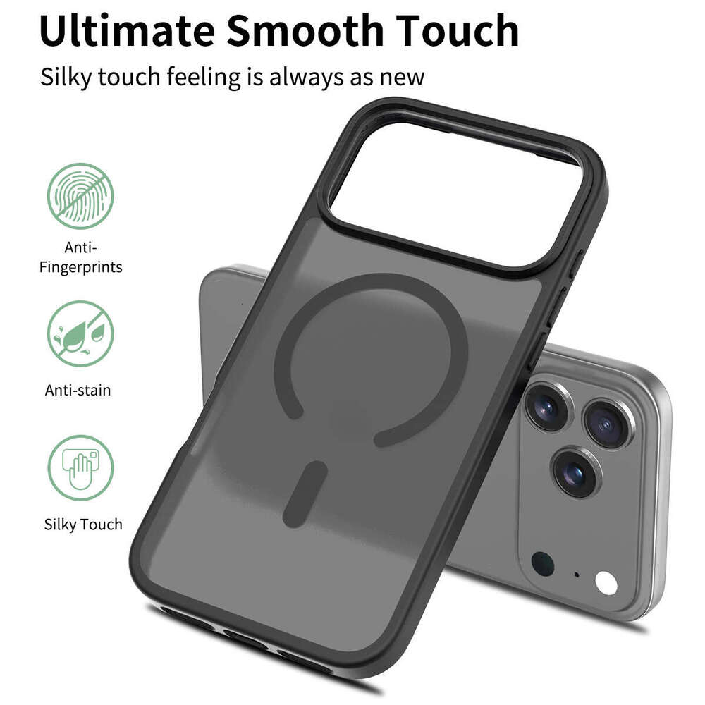 Suitable for iPhone 17 Case Magnetic Matte Skin Feel 2-in-1 Shockproof Apple 16 Pro Max Protective Cover