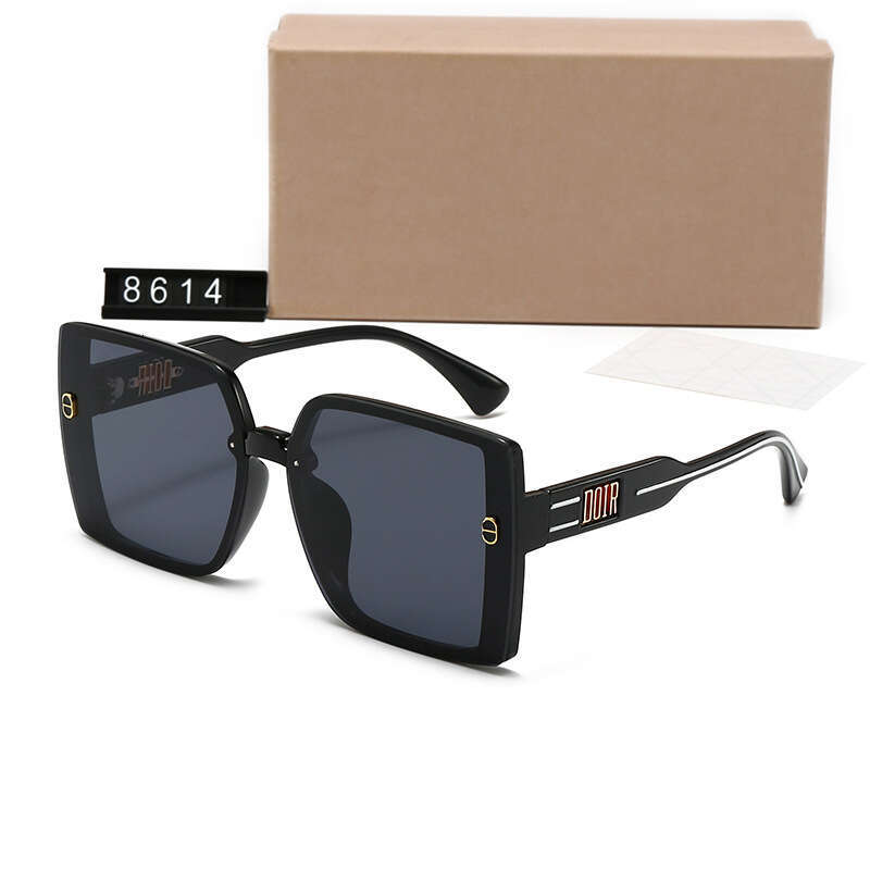 New Frameless D Brand Simple Fashion Versatile Trendy Sunglasses for Women TikTok Internet Celebrity Same Style 8614