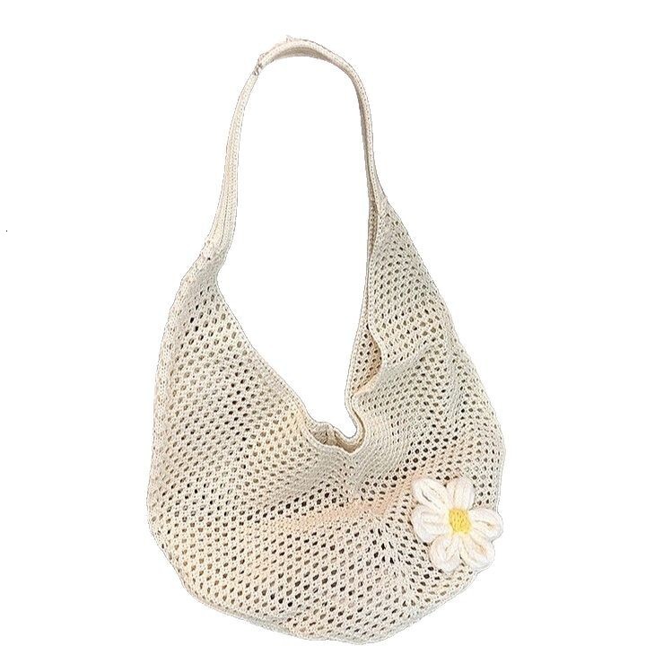 Luxury Bag Free Shipping Designer Bag Original High Quality Woven Bag For Women New Knitted Hollow Single Shoulder Lazy Style Beach Vacation Bag
