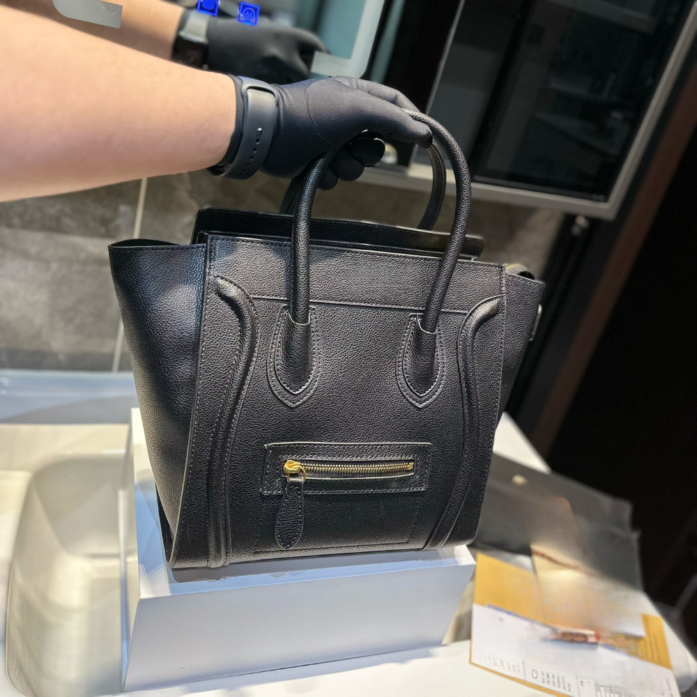 Totes Nano Luggage Bag Designer Leather Drummed Smile Face Crossbody Handbag for Women shoulder bag luxurys handbags designer purse