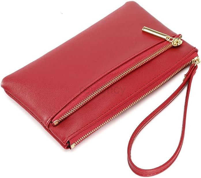 Small Leather Wristlet Purses for Women Womens Clutch Handbags Wallet Cell Phone Purse Pouch Bags with Card SlotsW250910