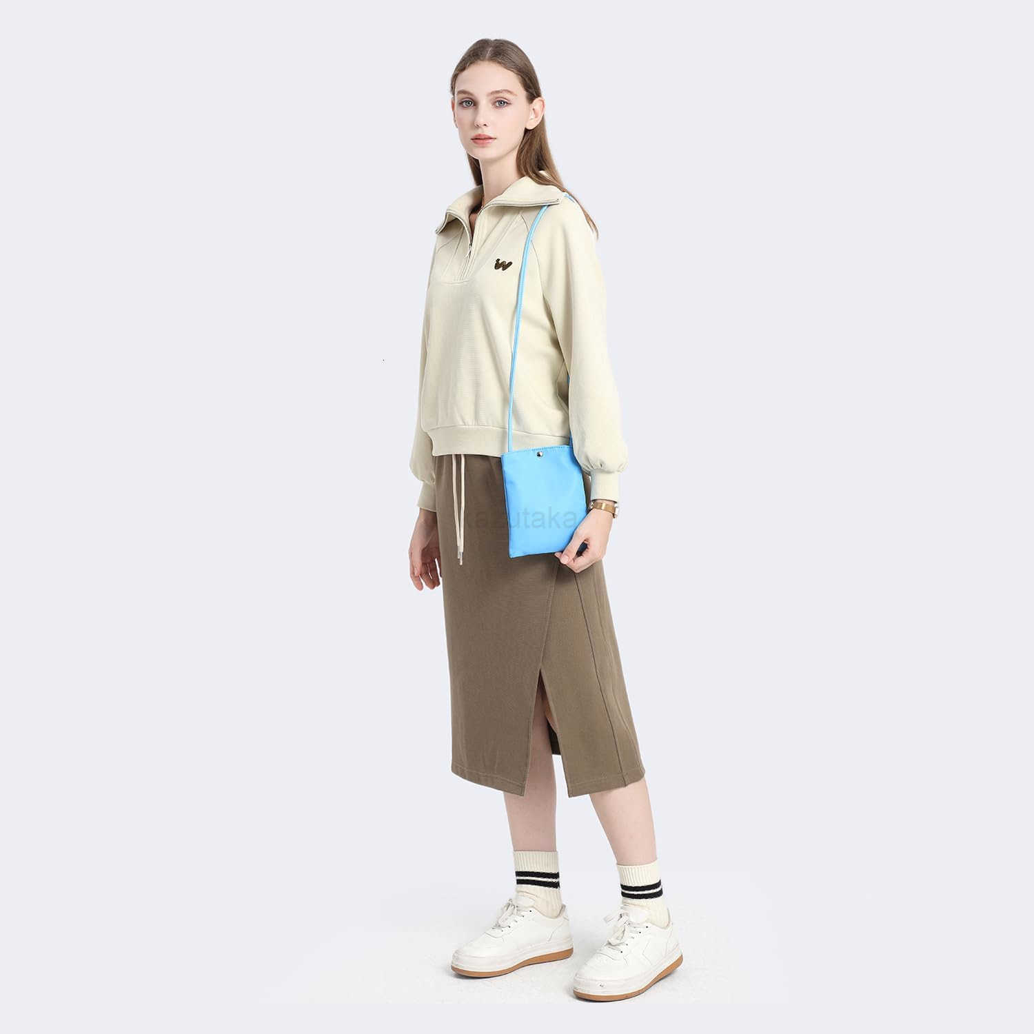 Nylon Mobile Phone Bag Mini Cloth Bag ins Style Japanese Simple and Versatile Messenger Small Square Bag Z250910