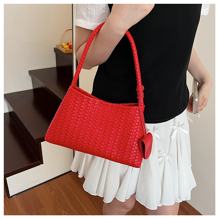 Designer Bag Cross Border Fashion Woven Pattern Handbag Women New Luxury Bag Large Capacity Bucket Bag Trendy Texture Free Shipping Versatile Underarm