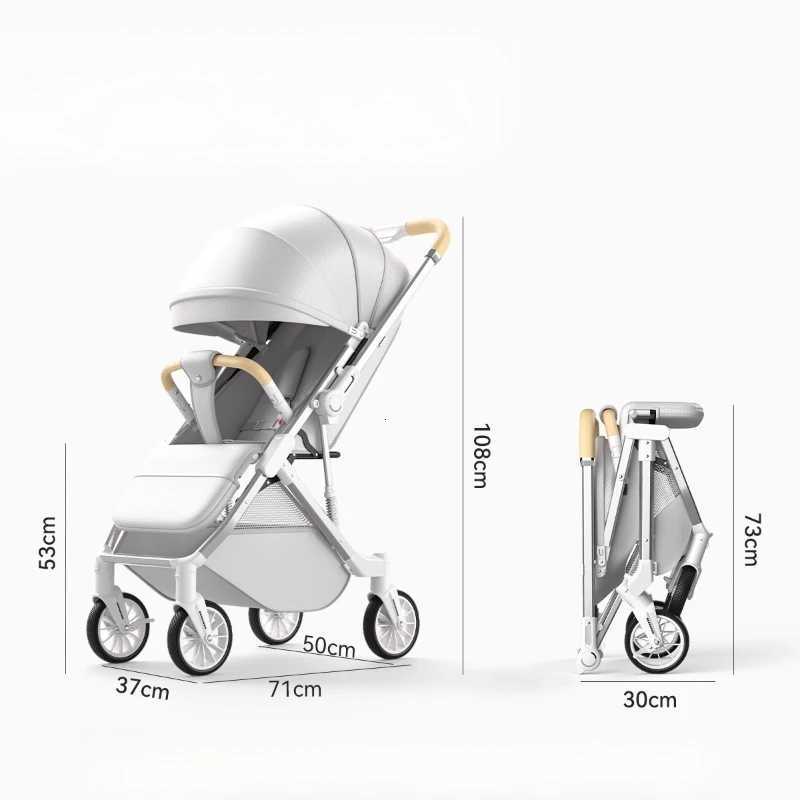 Baby Stroller High View Can Sit or Lie Down Twoway Shockabsorbing Foldable Portable Newborn Baby Stroller Baby Stroller W250910