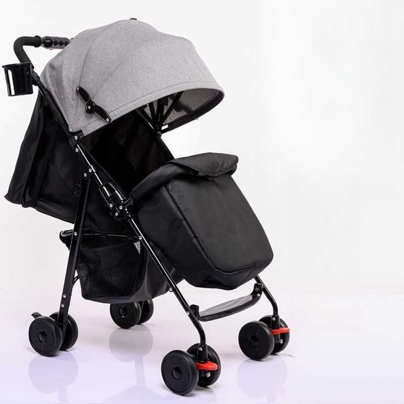 Foldable and Lightweight Baby Stroller for Sitting and Lying Shockabsorbing and Brakeresistant for All Seasons W250910