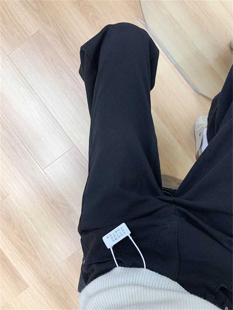 Botvotee Black Jeans for Women Wide Leg Straight Denim Pants Korean Fashion Y2k High Waisted Mom Jeans Z250910