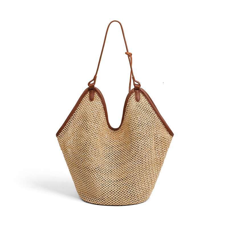 Luxury bag Woven New Women s Summer Single Shoulder Handbag Large Capacity Beach Vacation Tote Bag