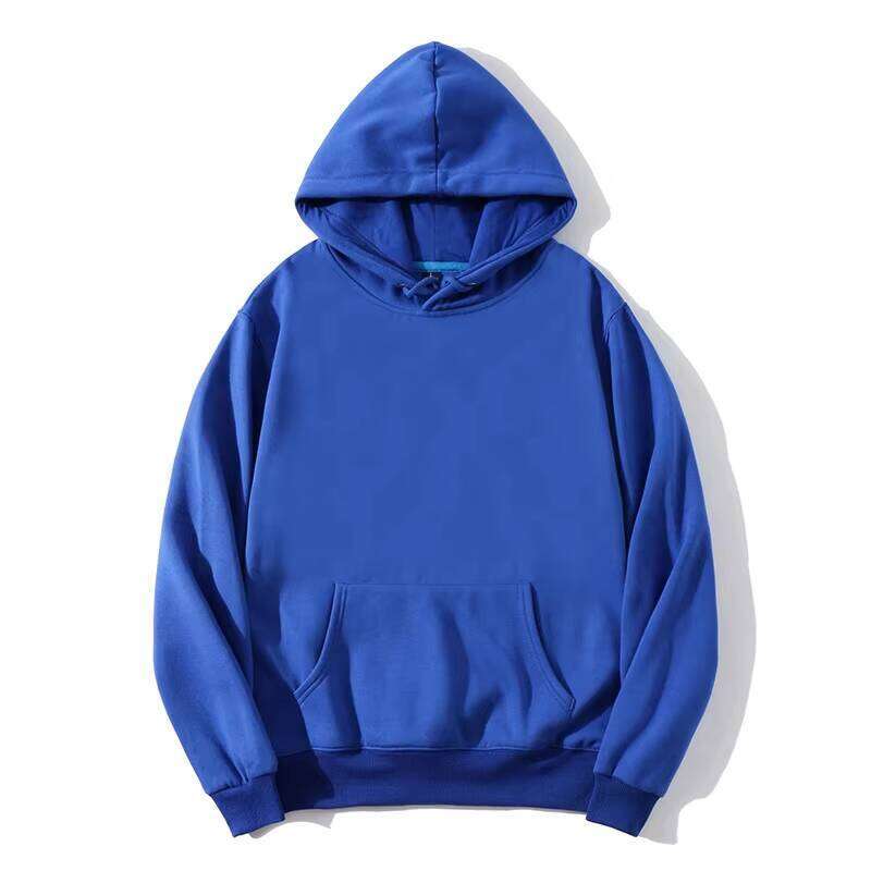 Cheap High-Quality Pure Cotton Solid Color Plus Size Logo Print Hoodie Men's Sweater