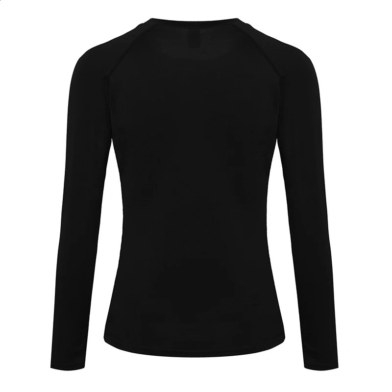 Womens Compression Shirt Athletic Yoga Running Long Sleeve TShirt Spring Fall Gym Workout Stretchy Baselayers Rash Guard Tops250910