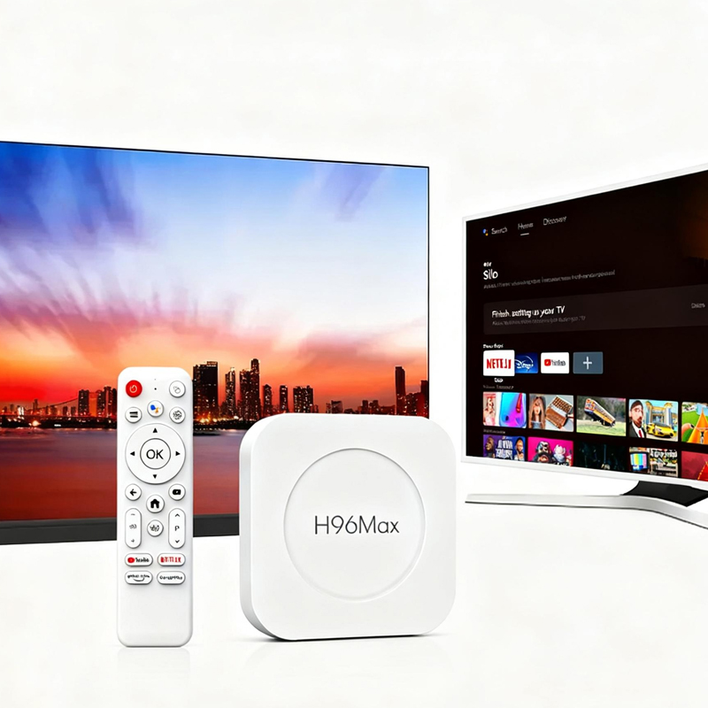 Android TV Box 4GB RAM 128GB Storage Quad Core Cortex-A53 4K HDR Dual Band WiFi