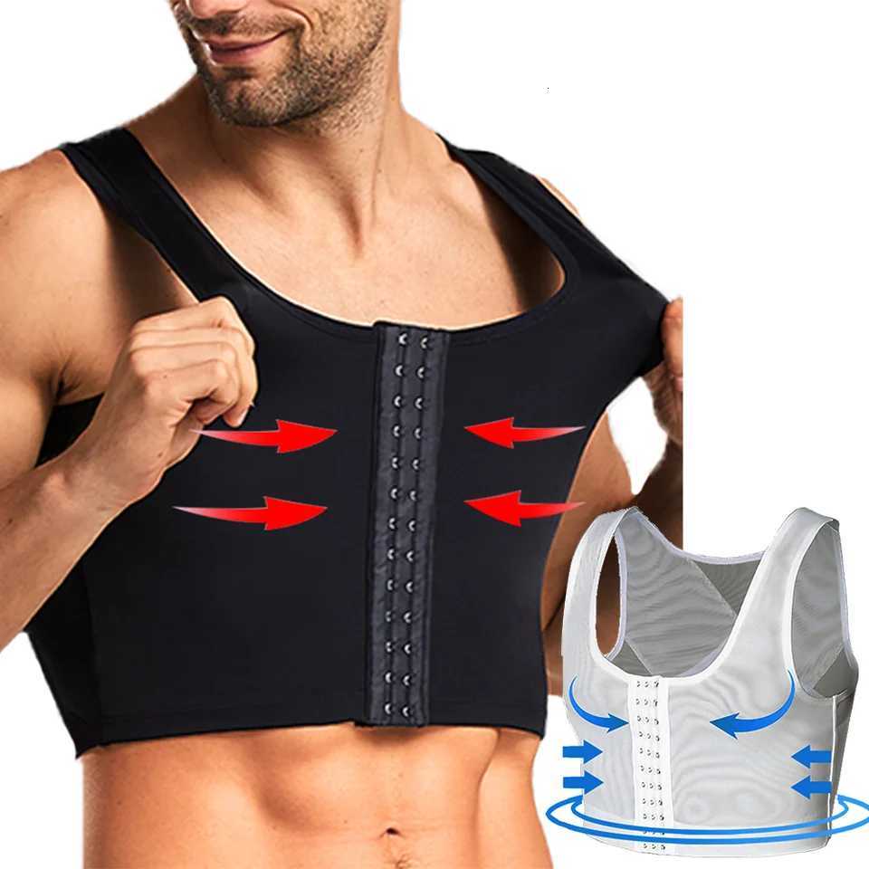 Men Gynecomastia Shaper Vest Abdomen Slimming Chest Control Shapewear Short Compression Shirts Corset Tops Workout Undershirt W250910