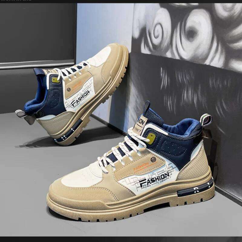 Autumn New Fashionable Men Shoes Thick soled Casual Sneakers Male Walking fashion Vulcanized Shoes Outdoor nonslip comfort shoes