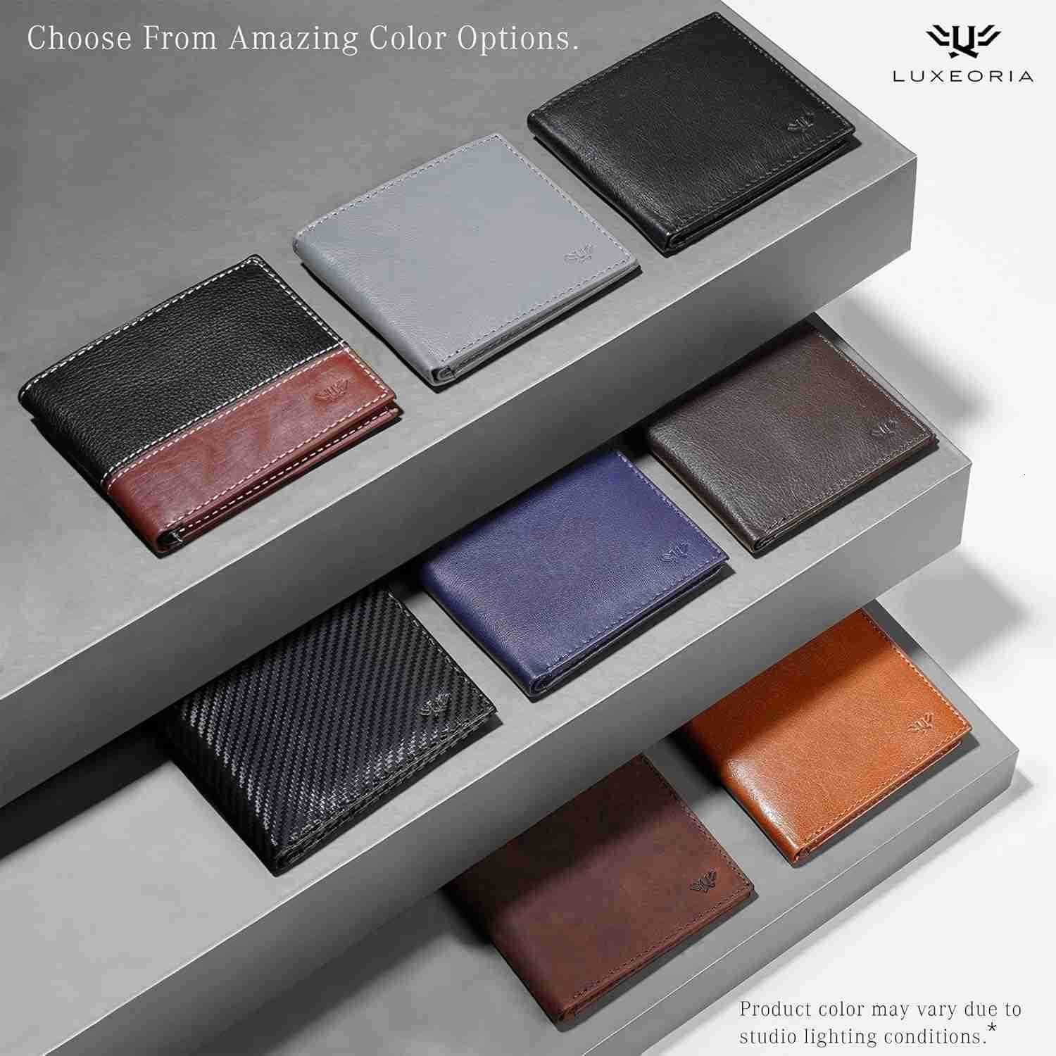 Leather Wallet for Men Handcrafted Travel Wallet Minimalist Mens Slim Bifold Wallet AntiTheft RFID Blocking Wallet for Mens Bifold BlackZ250910