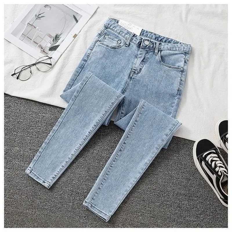 2024 Female Denim Pants BlaCK Color Womens Jeans Woman Stretch BotTOMS Skinny Pants For Women Trousers 38 Z250910