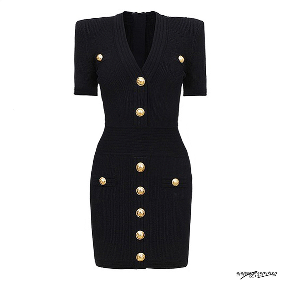 2025 Summer Korean Womens Fashion Small Fragrance French Style Short Sleeve A-Line Slim Knitted Dress For Women 250718 ddmywonder ddmywonder ddmywonde