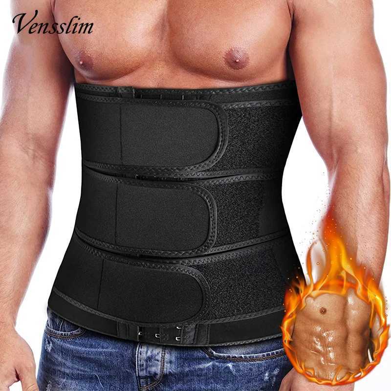 Vensslim Men Waist Corset Abdominal Slimming Belt Fitness Body Shaper for Weight Loss Strap Compression Waist Trimmer W250910