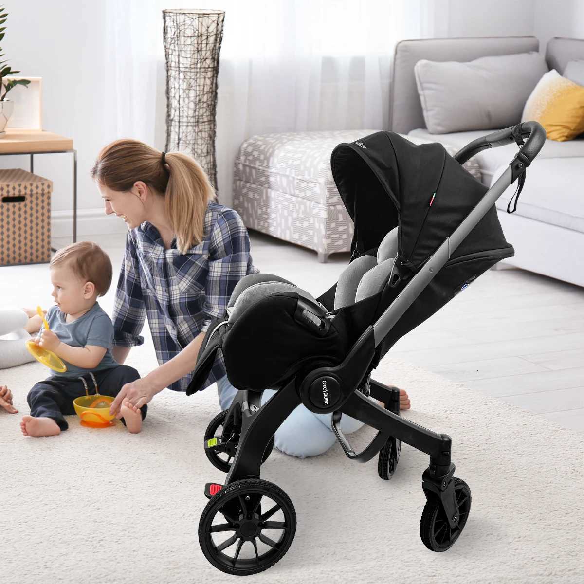 Newborn travel car lightweight and foldable adjustable handle can be pushed in both directions Can Be Used As A Mothers Da W250910