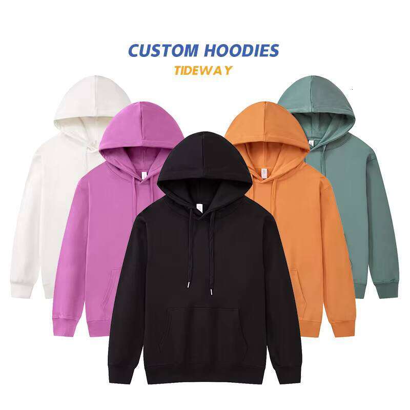 High-Quality Pullover Heavy-Drop French Terry Hoodie with Embroidered Logo