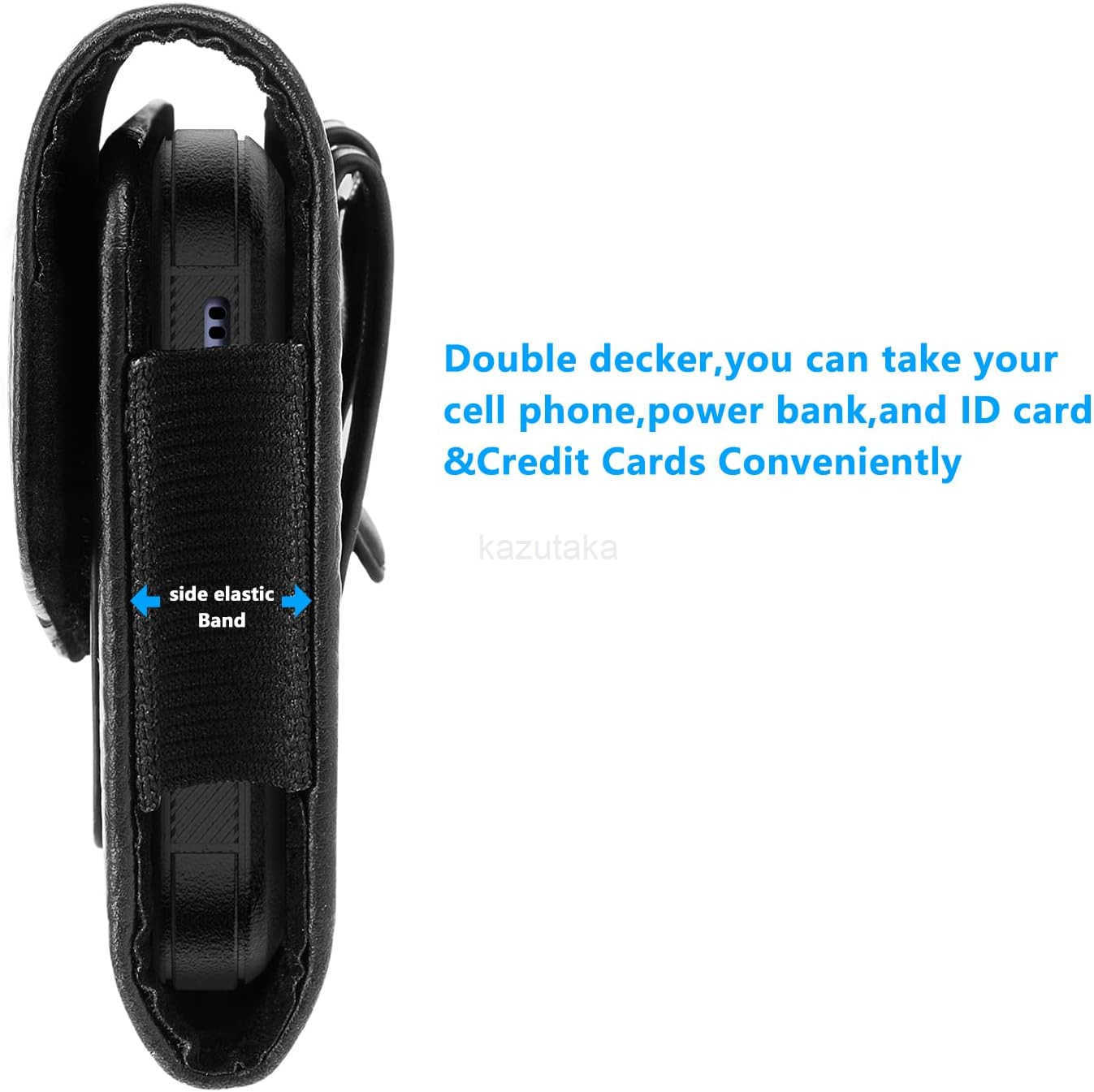 Leather Cell Phone Holster Belt Loop Phone Belt Holder for Men Carrying Phone Pouches Wallet Black for Phone Z250910
